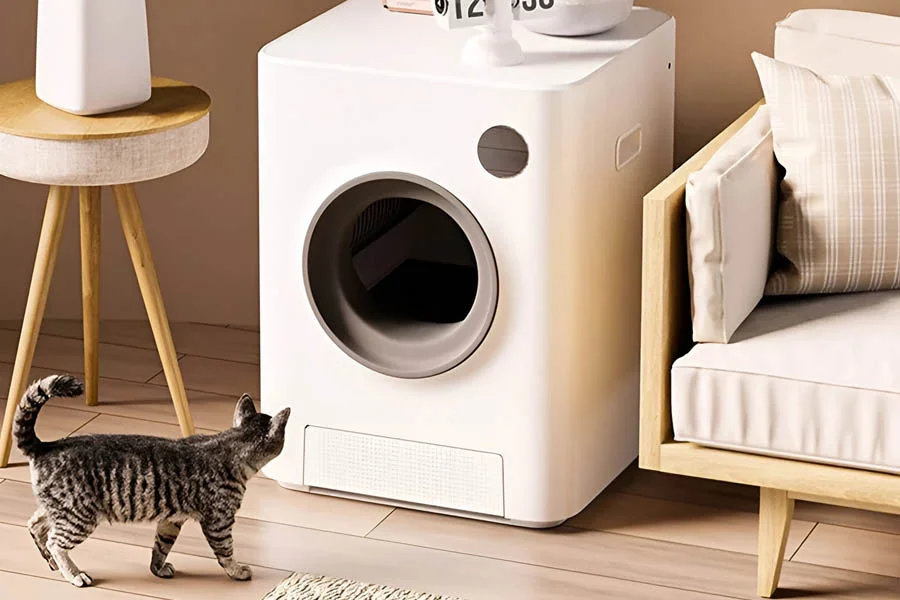 self cleaning litter box